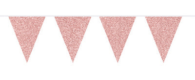 BANDIERINE GLITTER ROSE GOLD 6M.