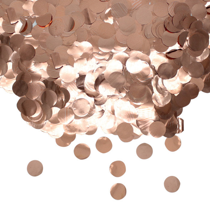 CORIANDOLI IN FOIL TONDI O̸ CM.2 ROSE GOLD