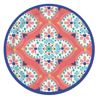 8 PLATES BOHO VIBES PAPER 17.7 CM