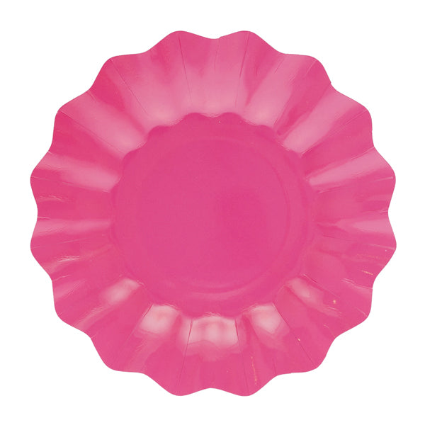 CF. 8 PIATTI NEW SHAPE CM 27 FUCSIA