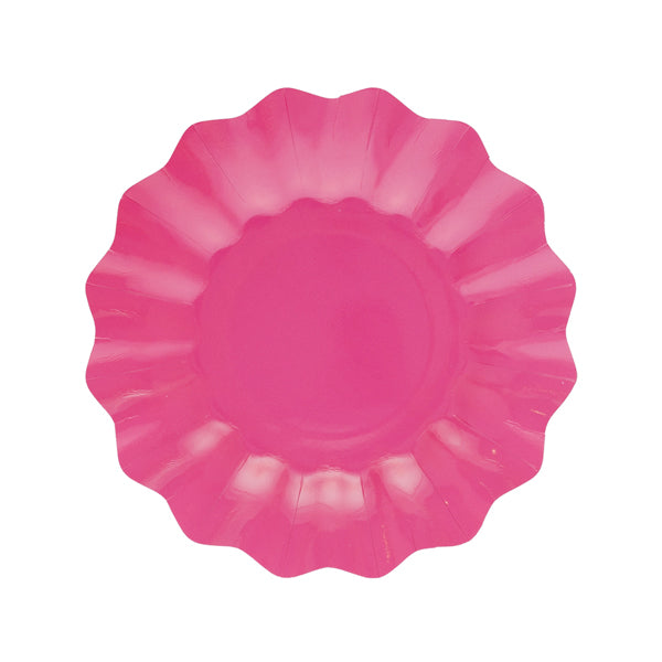 CF. 8 PIATTI NEW SHAPE CM 21 FUCSIA