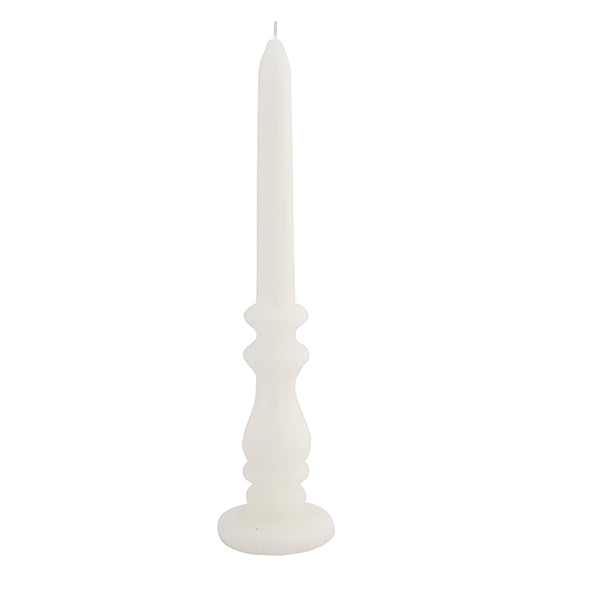 CANDELA CANDELABRO BIANCO CM 6.9X6.9X28.