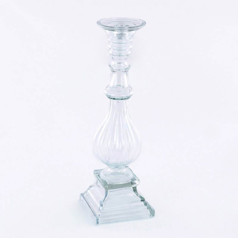 CANDELIERE TRASPARENTE H.48CM VETRO