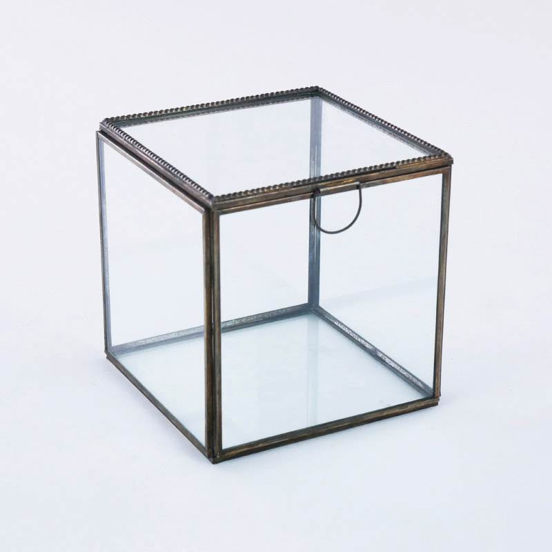 BOX 15X15X15CM VETRO/METALLO