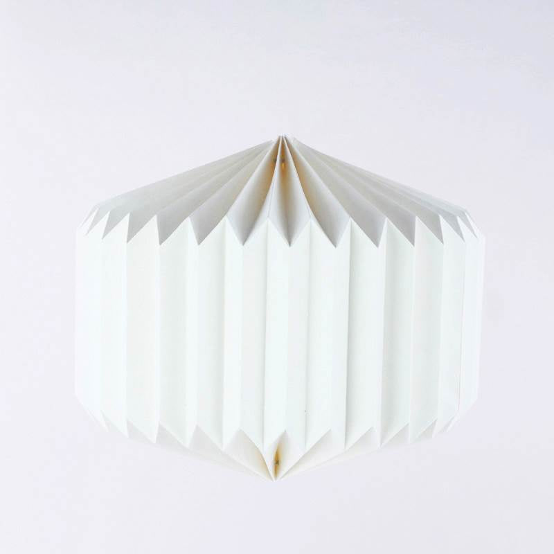 DECORO VETRINA ORIGAMI BIANCO Ø 36 / H. 33 CM