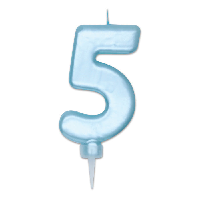 NUM. 5 DI CERA PLUMP CELESTE PERLA CM.10