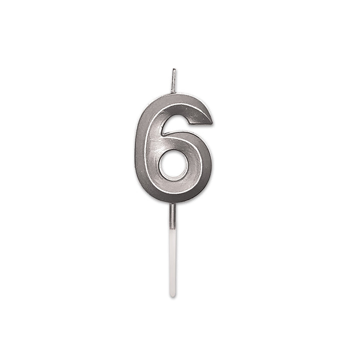 NUM. 6 PRESTIGE ARGENTO METAL CM.9