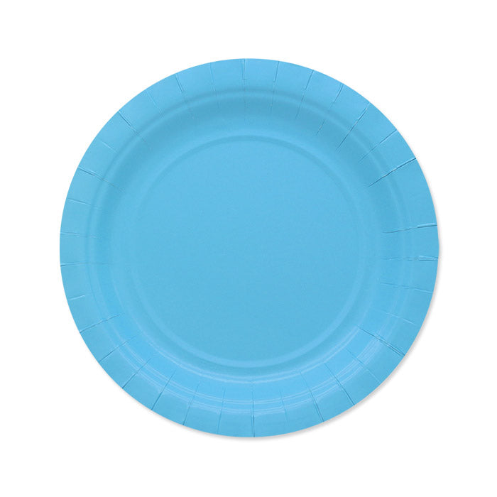 25 Piatti Ecolor Cm.18 Celesti