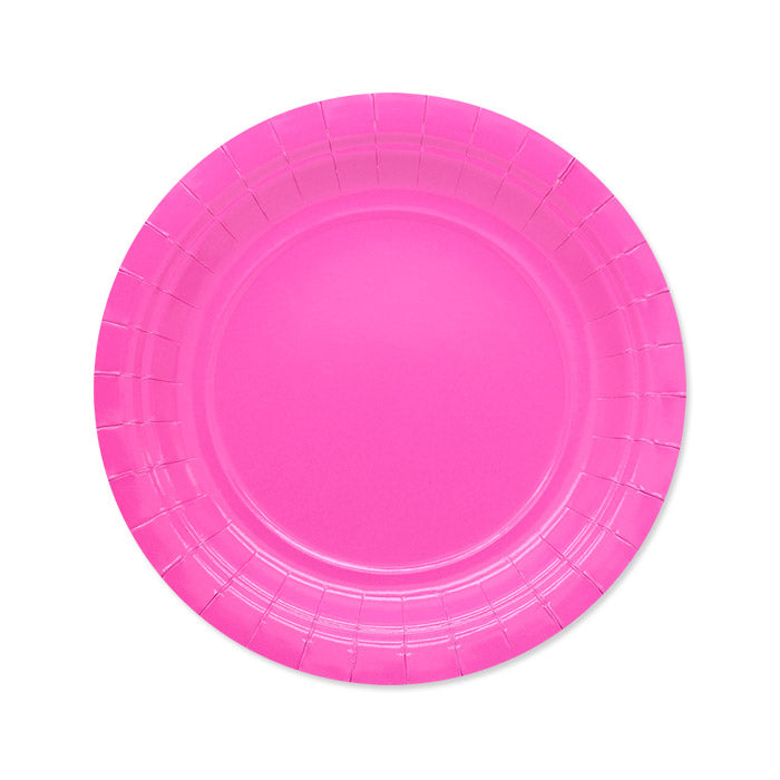 25 Piatti Ecolor Cm.18 Fuxia