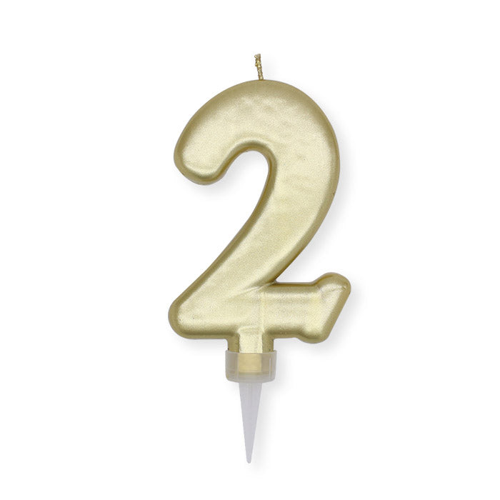 NUM. 2 DI CERA PLUMP ORO METAL CM.10