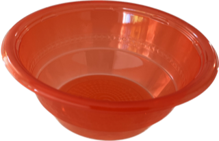 PIATTO SCODELLA TRASP/ROSSO