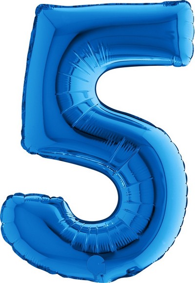 Pallone foil 14" - 36 cm Numero 4 Argent