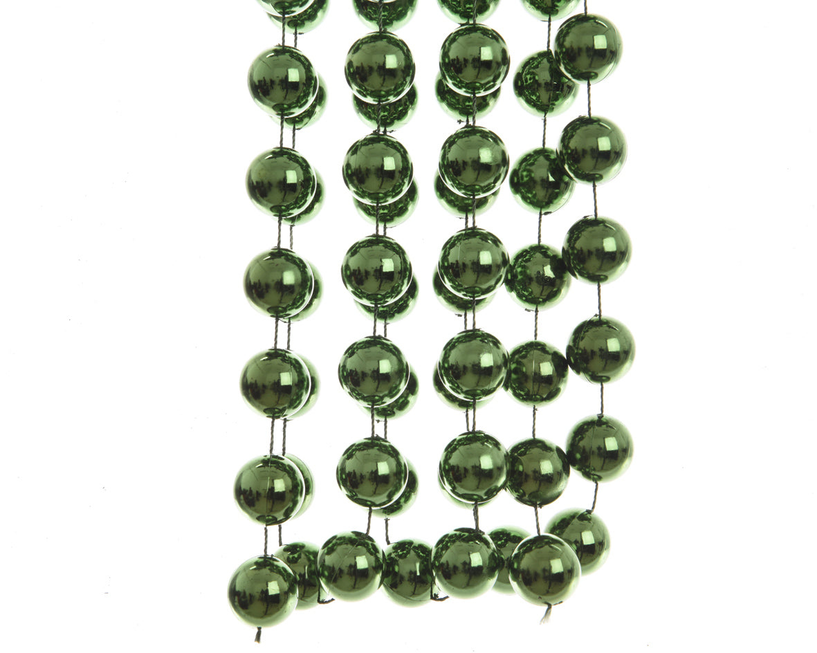 Bead garland xxl plastic shiny green