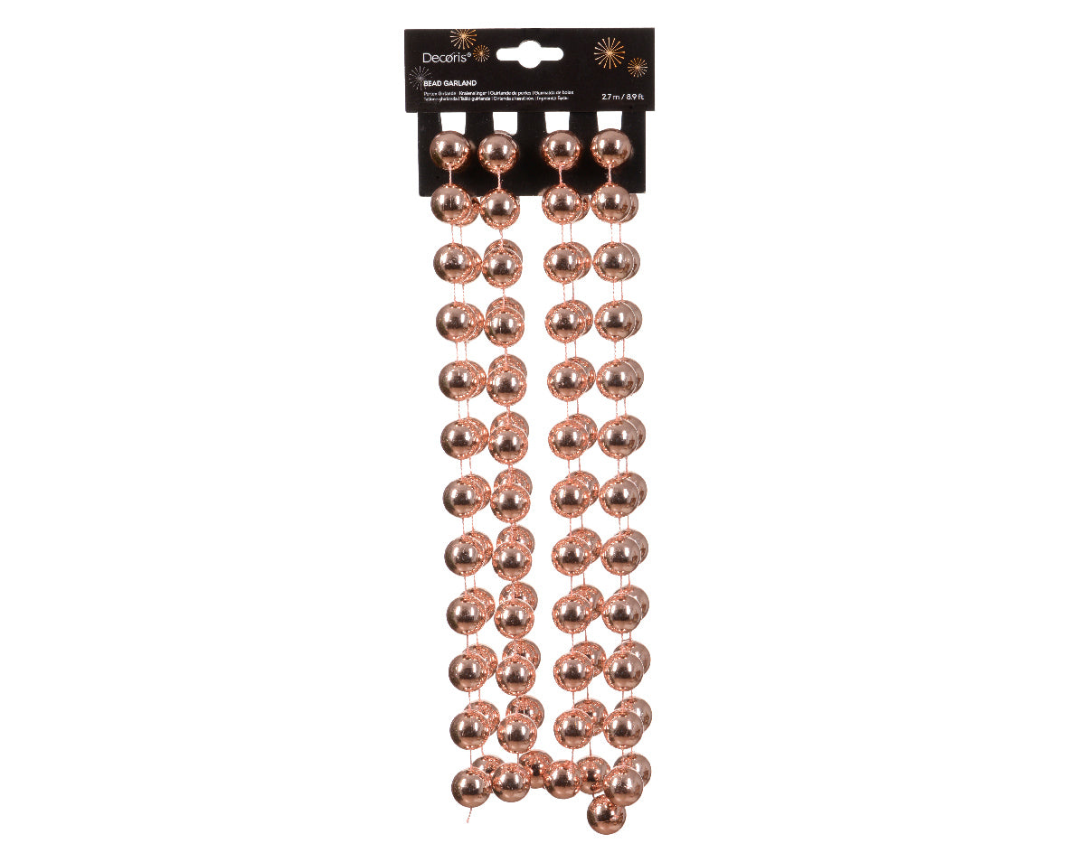 Bead garland xxl plastic sh rose