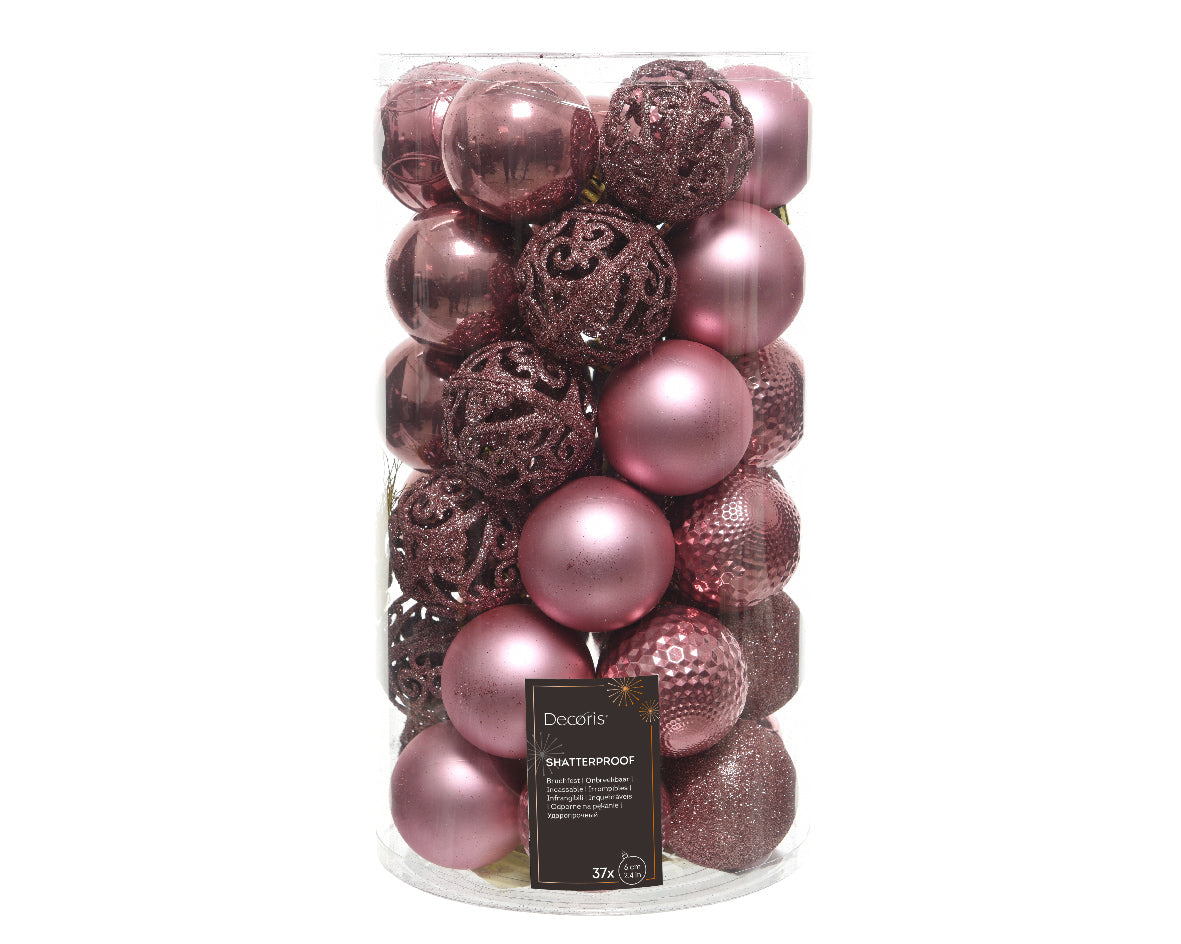 Baubles shatterproof matt,shiny,glitter