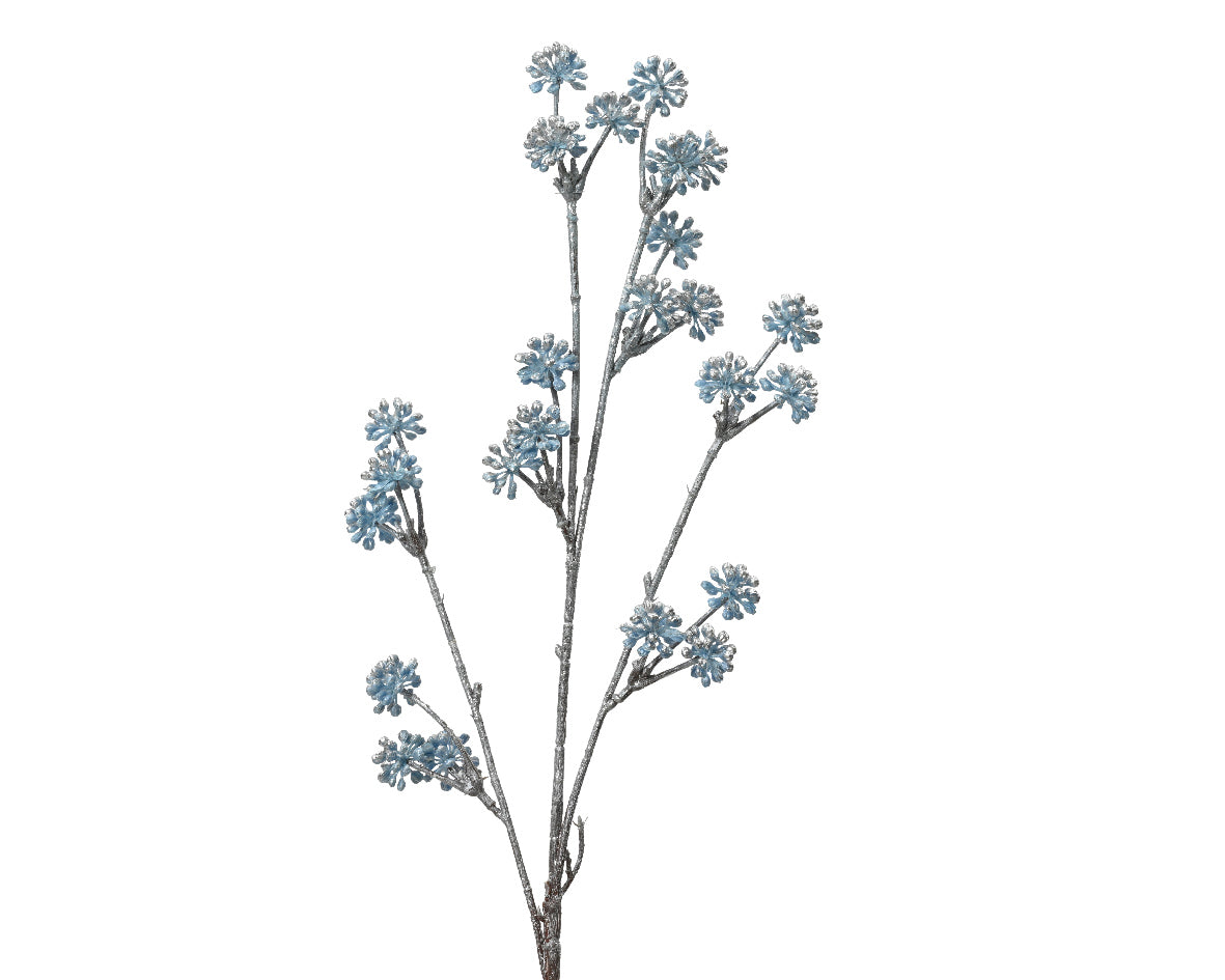Branch on stem plastic mini pompoms