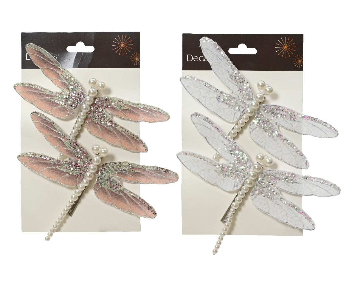 Butterfly velvet w glitter, sequins, pea