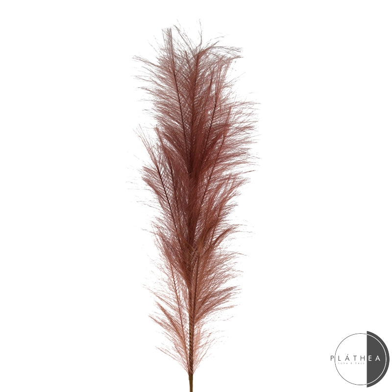 RAMETTO PIUMA MARRONE H.122CM PVC