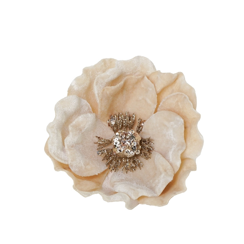 MAGNOLIA AVORIO C.CLIP D.12CM POLIESTERE