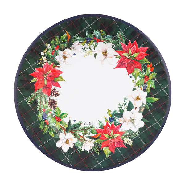 CF.8 PIATTI CM 27 CHRISTMAS IN TARTAN