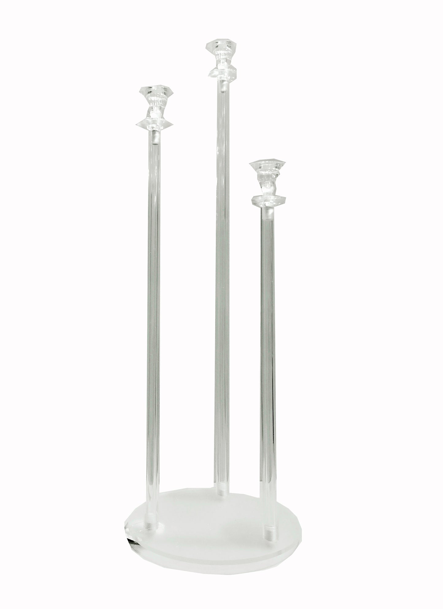 CENTROTAVOLA TONDO PLEXIGLASS C/3 PORTAC