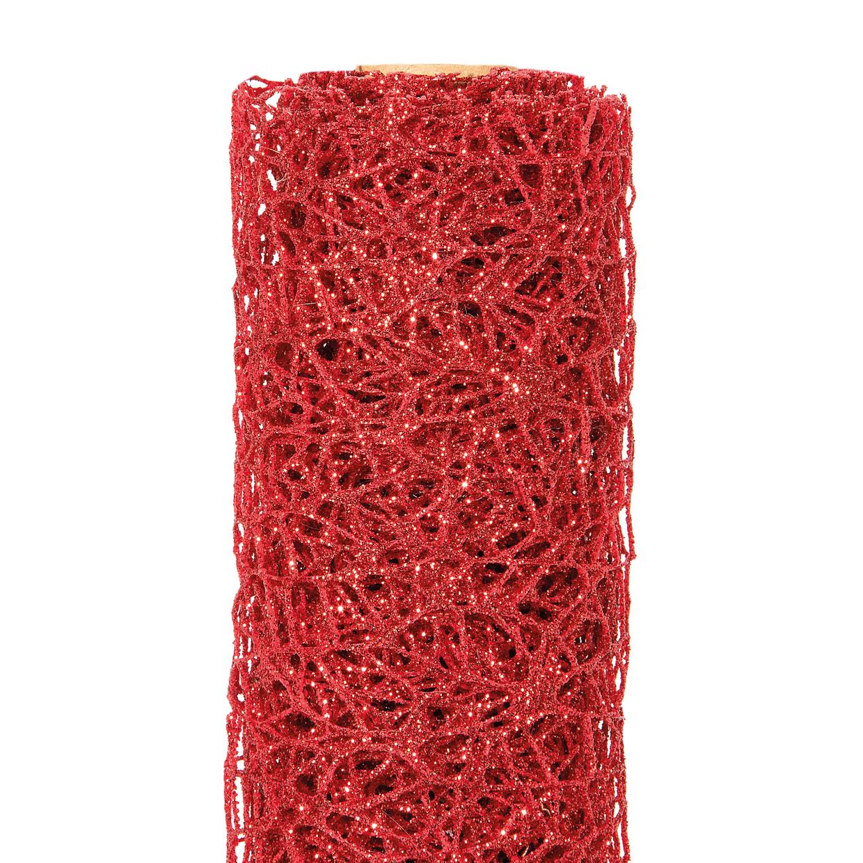 ROTOLO OCEANIA CM48X4,5MT GLITTER RED