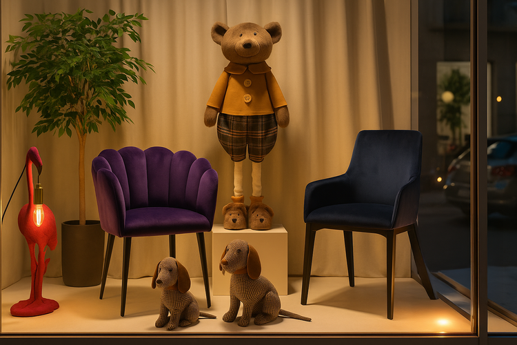 Articoli per la vetrinistica e arredo