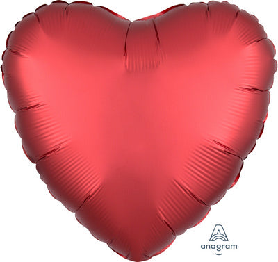 Satin Luxe Sangria Heart