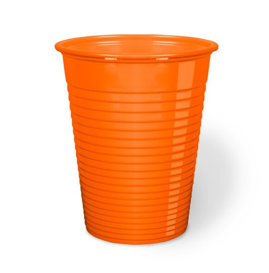 BICCH. COLORATI ARANCIO 200CC 50PZ