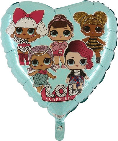 Pallone foil cuore 18"-45 cm LOL Surpris
