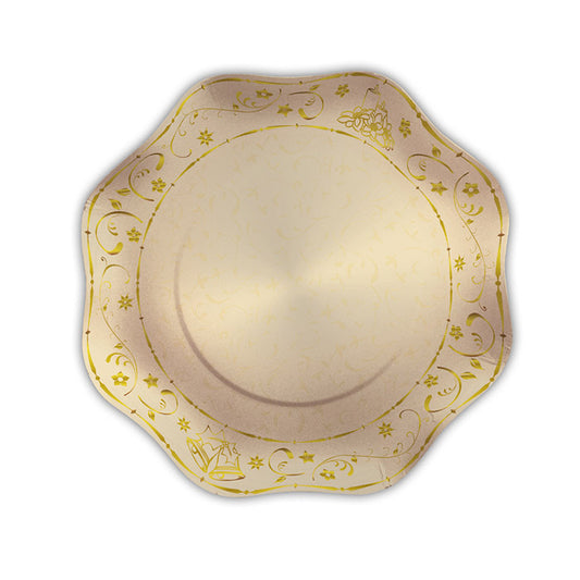 8 Piatti cm 18 Classic Ivory Metal