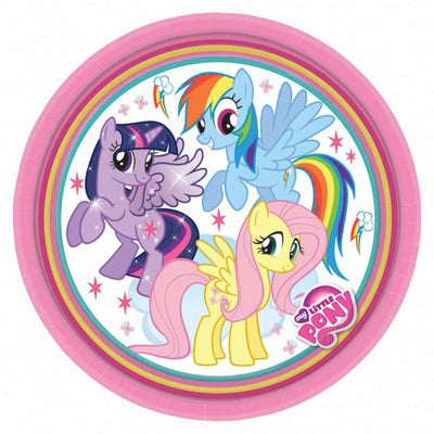 8 small plates * My Little Pony Rainbow
