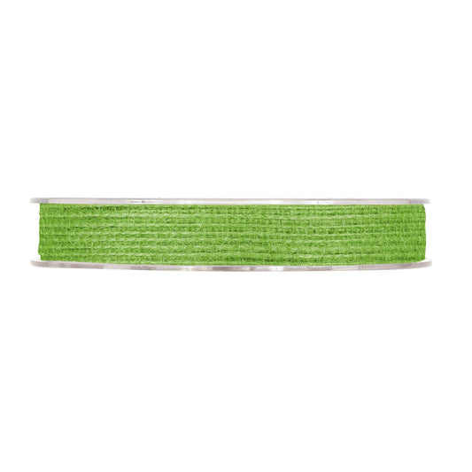 JUTE RIBBON MM15X12MT APPLE GREEN