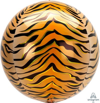 Orbz Tiger Print Foil Balloon G20 Packag