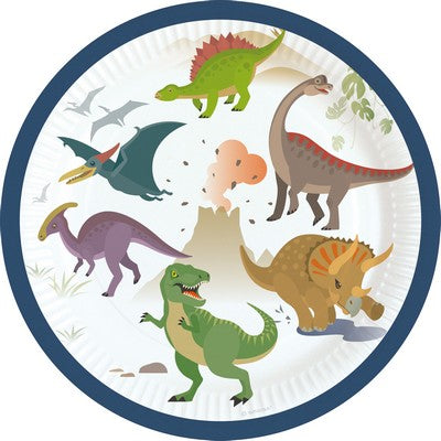 8 piatti Happy Dinosaur 18cm