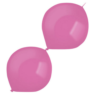 50 Latex Balloons Decorator Hot Pink Fas
