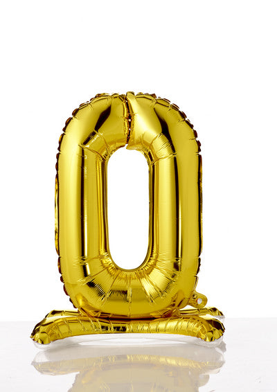 Pallone foil autoportante 40 cm - 0 Gold