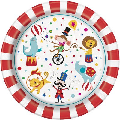 8 CIRCUS CARNIVAL 9" PLT