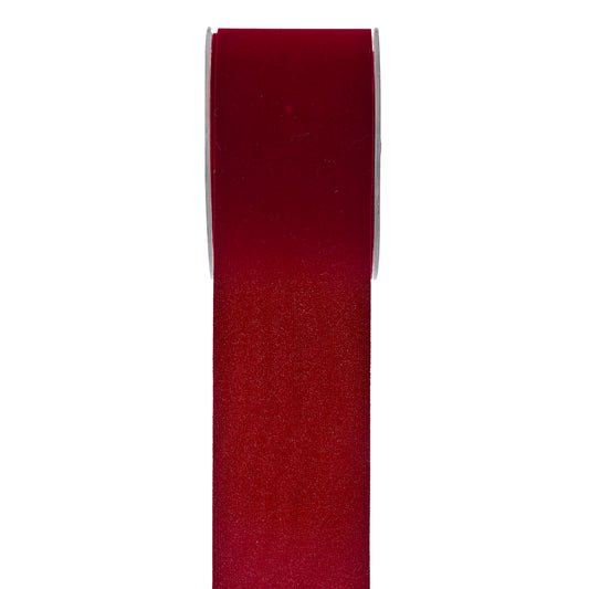 RIBBON VELVET BOURDEAUX 6.7CMx9.10M