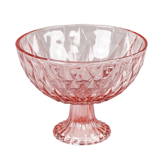 CONTENITORE ROSA D.17X13CM VETRO