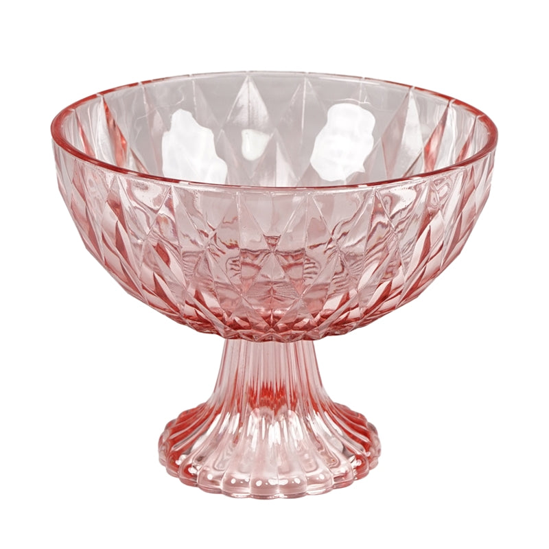 CONTENITORE ROSA D.22X17CM VETRO