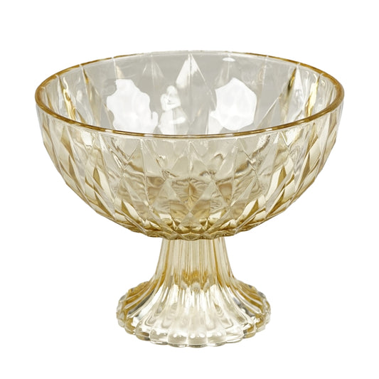 CONTENITORE GIALLO D.22X17CM VETRO