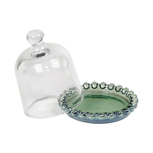 BURRIERA VERDE D.10X9CM VETRO