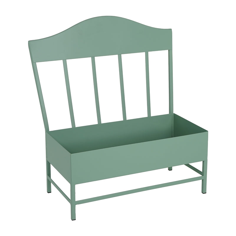 SEDIA PORTAVASO VERDE 42X25X45CM METALLO