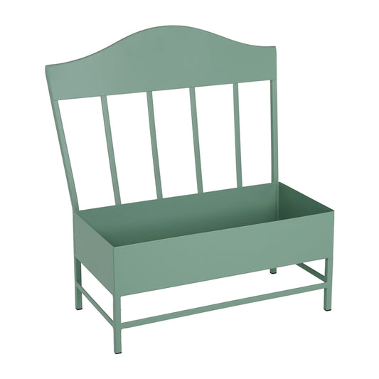 SEDIA PORTAVASO VERDE 42X25X45CM METALLO