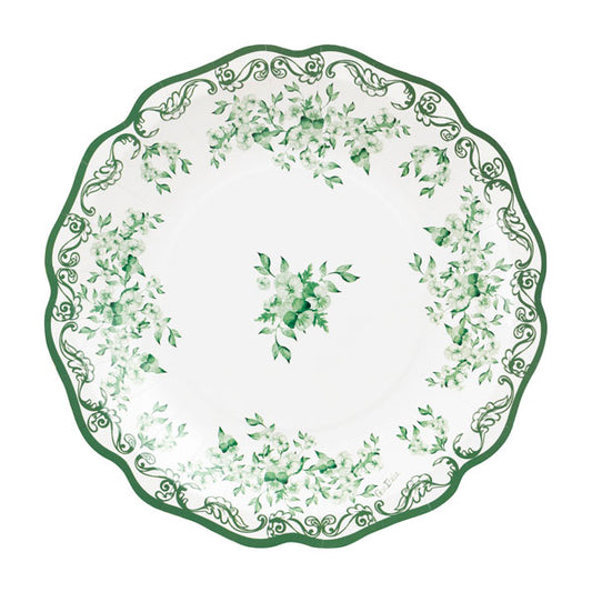 CF.8 PIATTI NEW LIBERTY GREEN POTTERY  21 CM