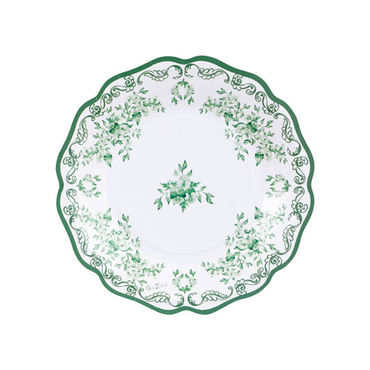 CF.8 PIATTI NEW LIBERTY GREEN POTTERY 24 CM