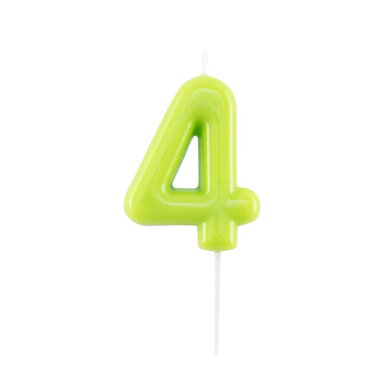 CANDELINA GLOSSY N 4  CM 10.5 LIME C/PIC