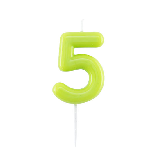 CANDELINA GLOSSY N 5  CM 10.5 LIME C/PIC