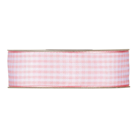 NASTRO VICHY MM25X20MT PINK 100% PL